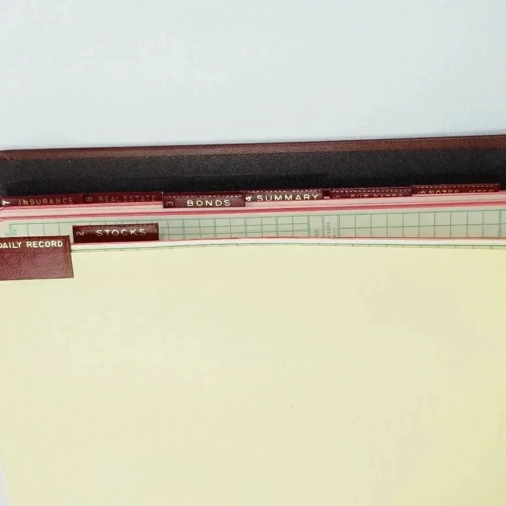 Trussell My Finances Vintage Accounting With Box Yellow Envelopes Copyright 1961